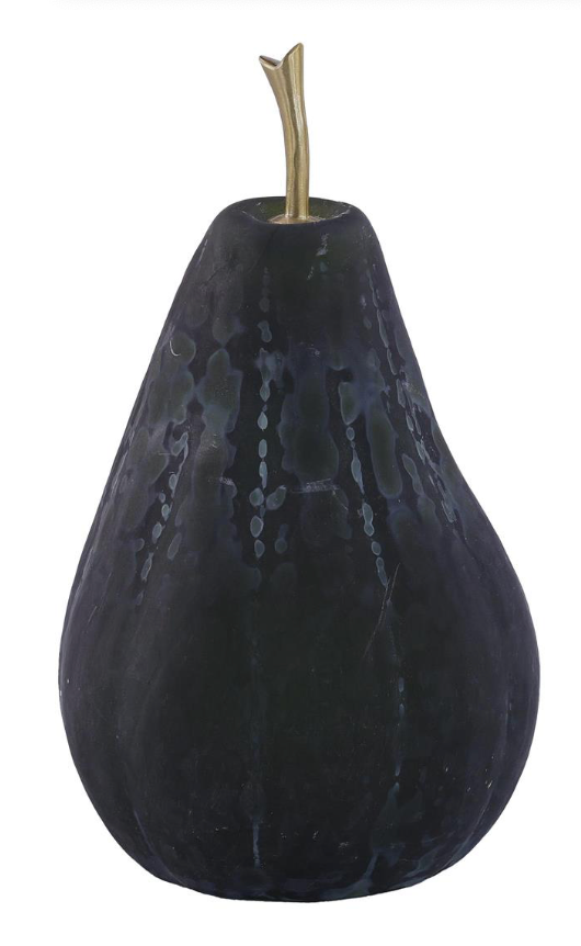 Glass Pear Sculpture, Large