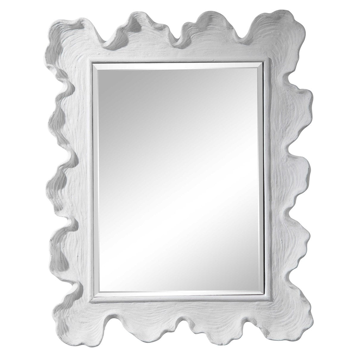 Sea Coral Mirror, White