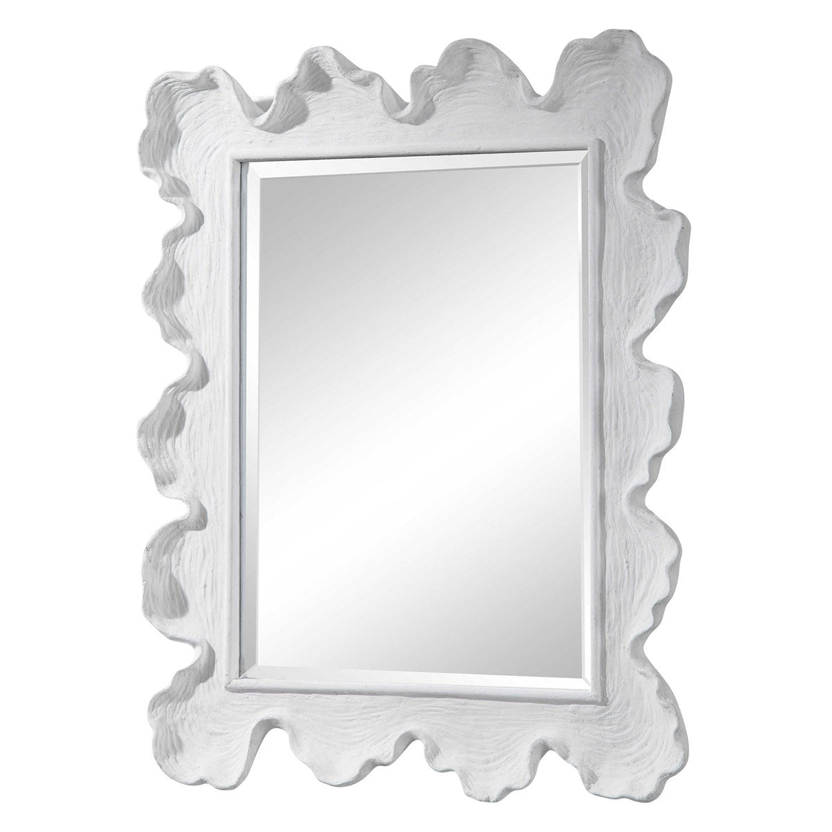 Sea Coral Mirror, White