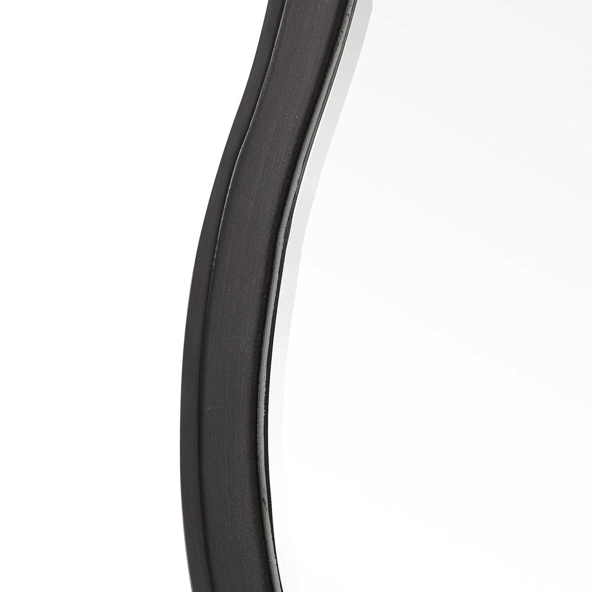 Anita Round Mirror, Black