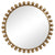 Cyra Round Mirror, Gold