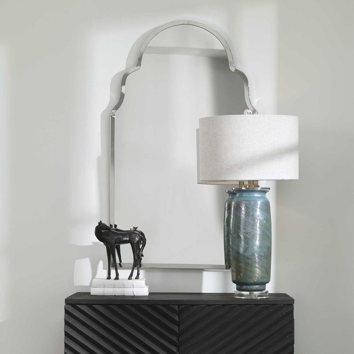 Brayden Arch Mirror, Nickel