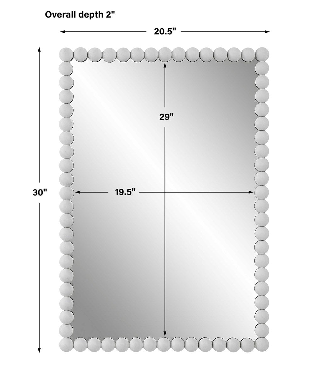 Serna Vanity Mirror, White
