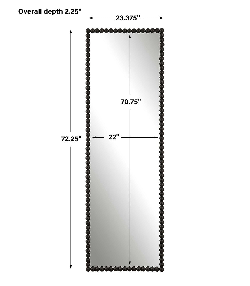 Serna Tall Mirror, Black