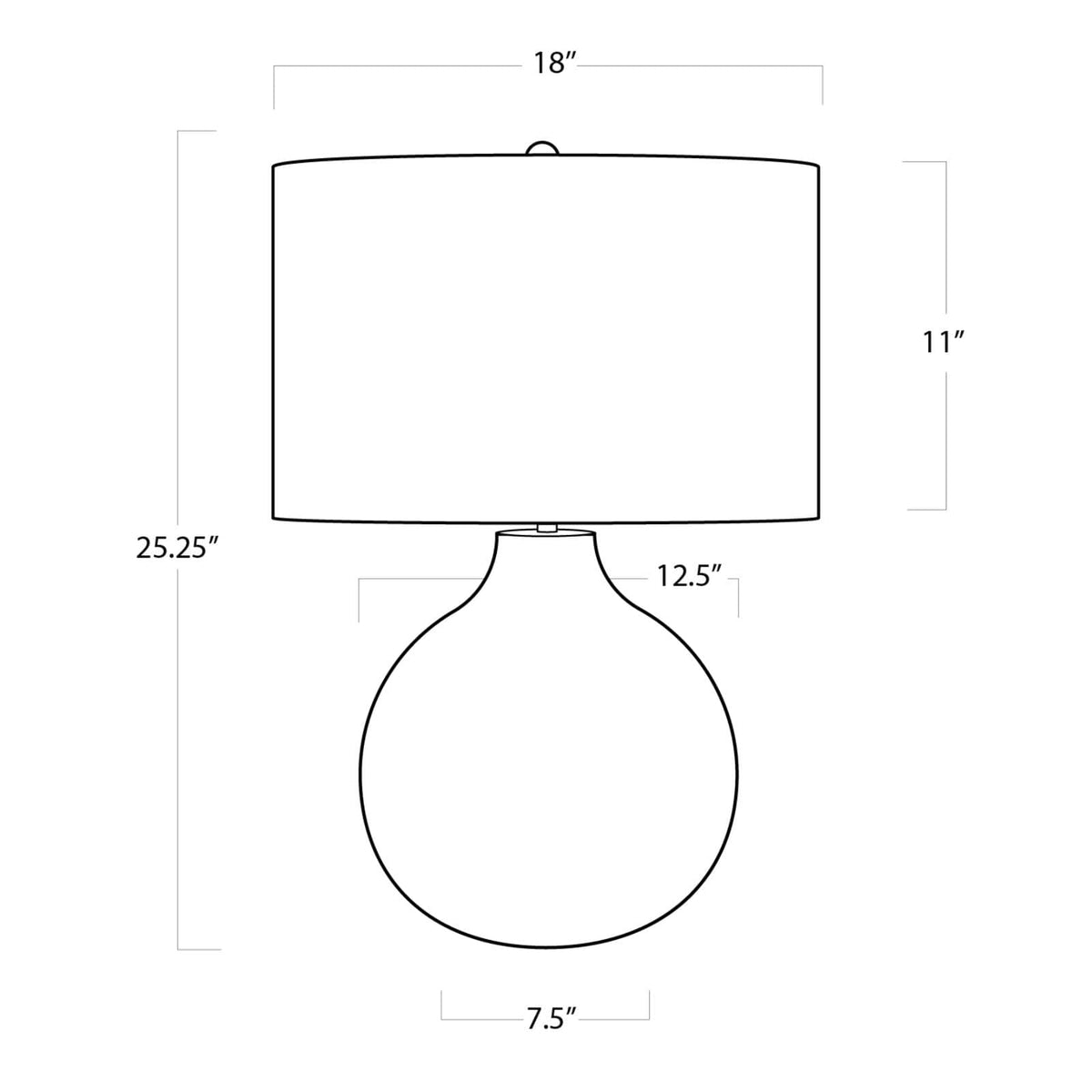 Chevron Bone Table Lamp