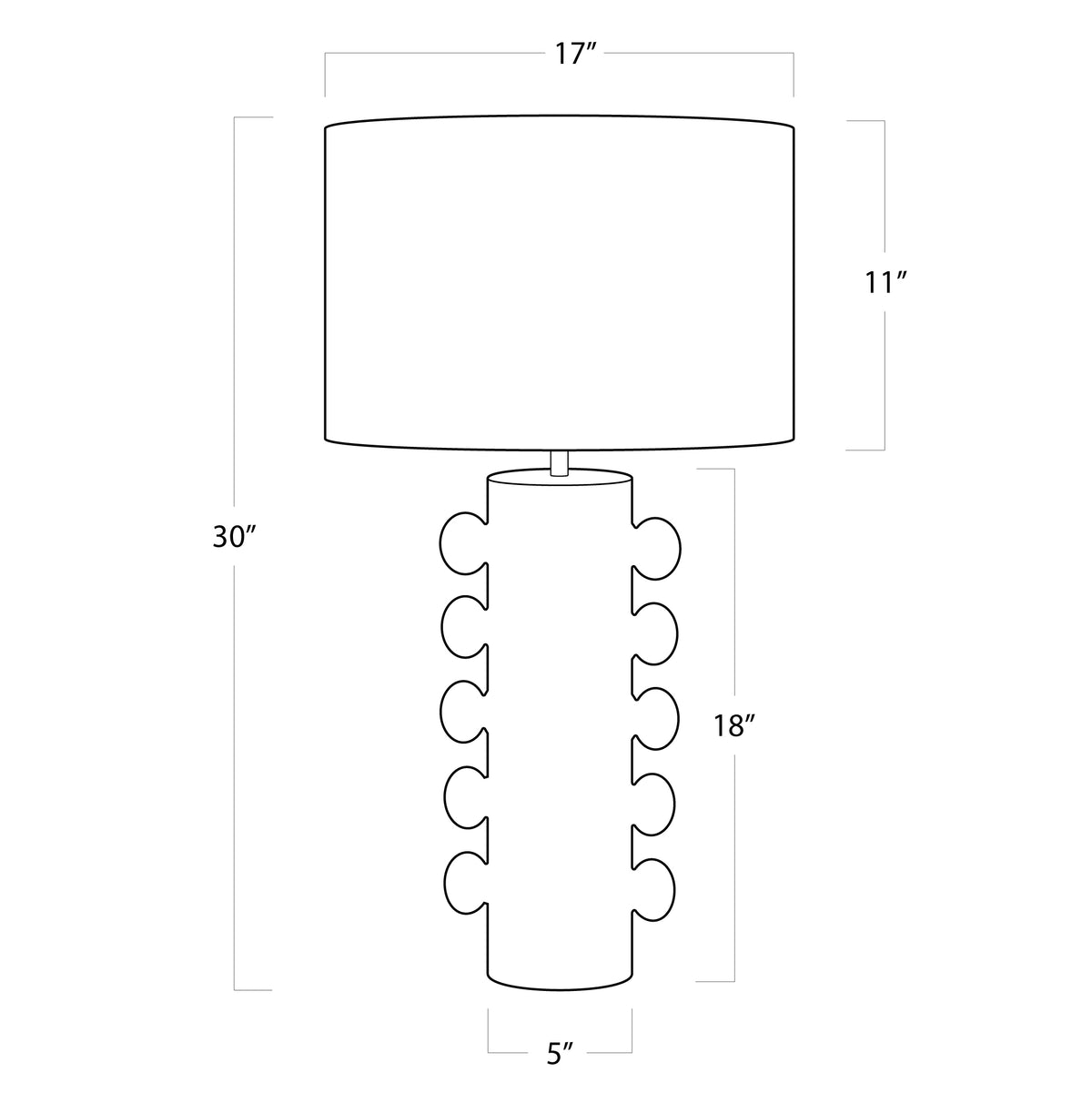 Sanya Metal Table Lamp