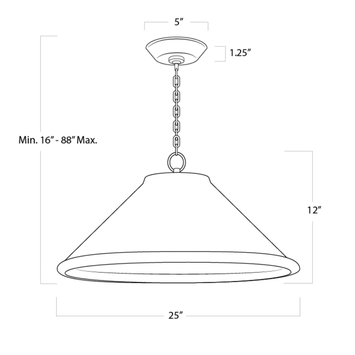 Billie Concrete Pendant
