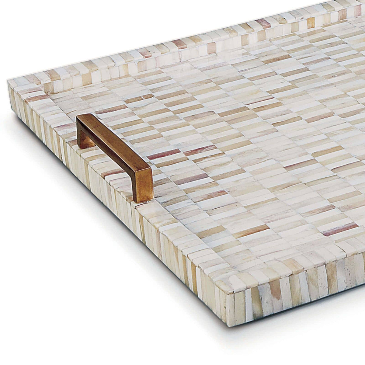 Multi Tone Bone and Brass Tray