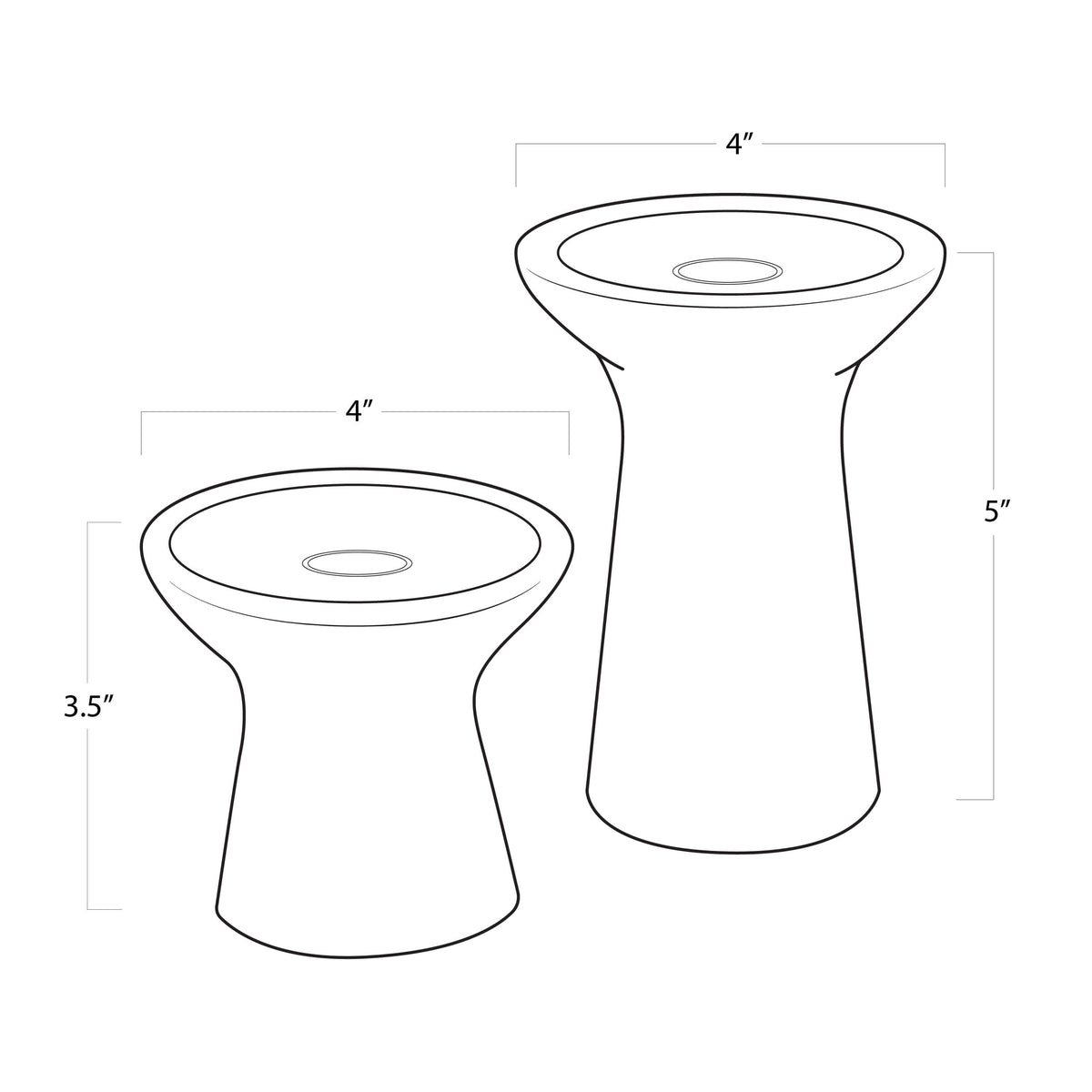 Klein Marble Candle Holder