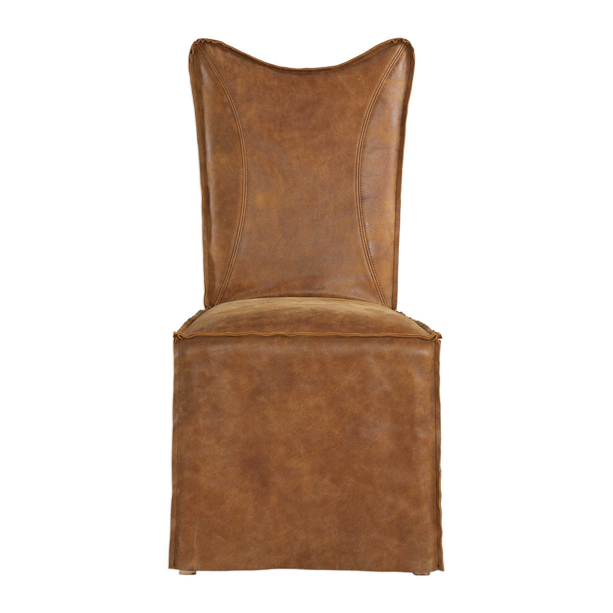 Delroy Armless Chair, Cognac 2 Per Box