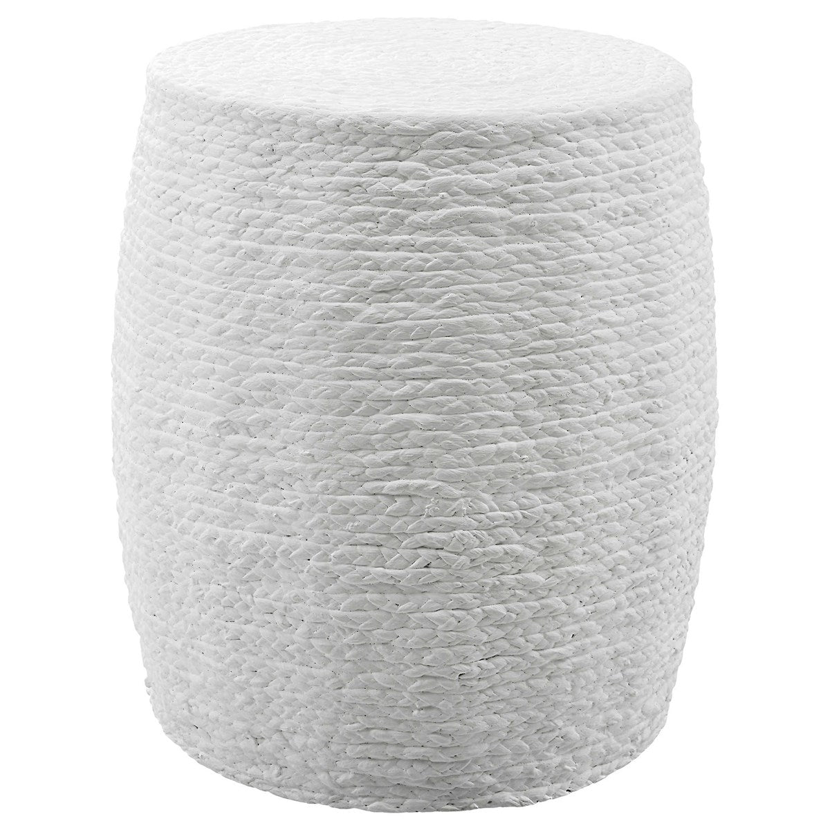 Resort Accent Stool, White