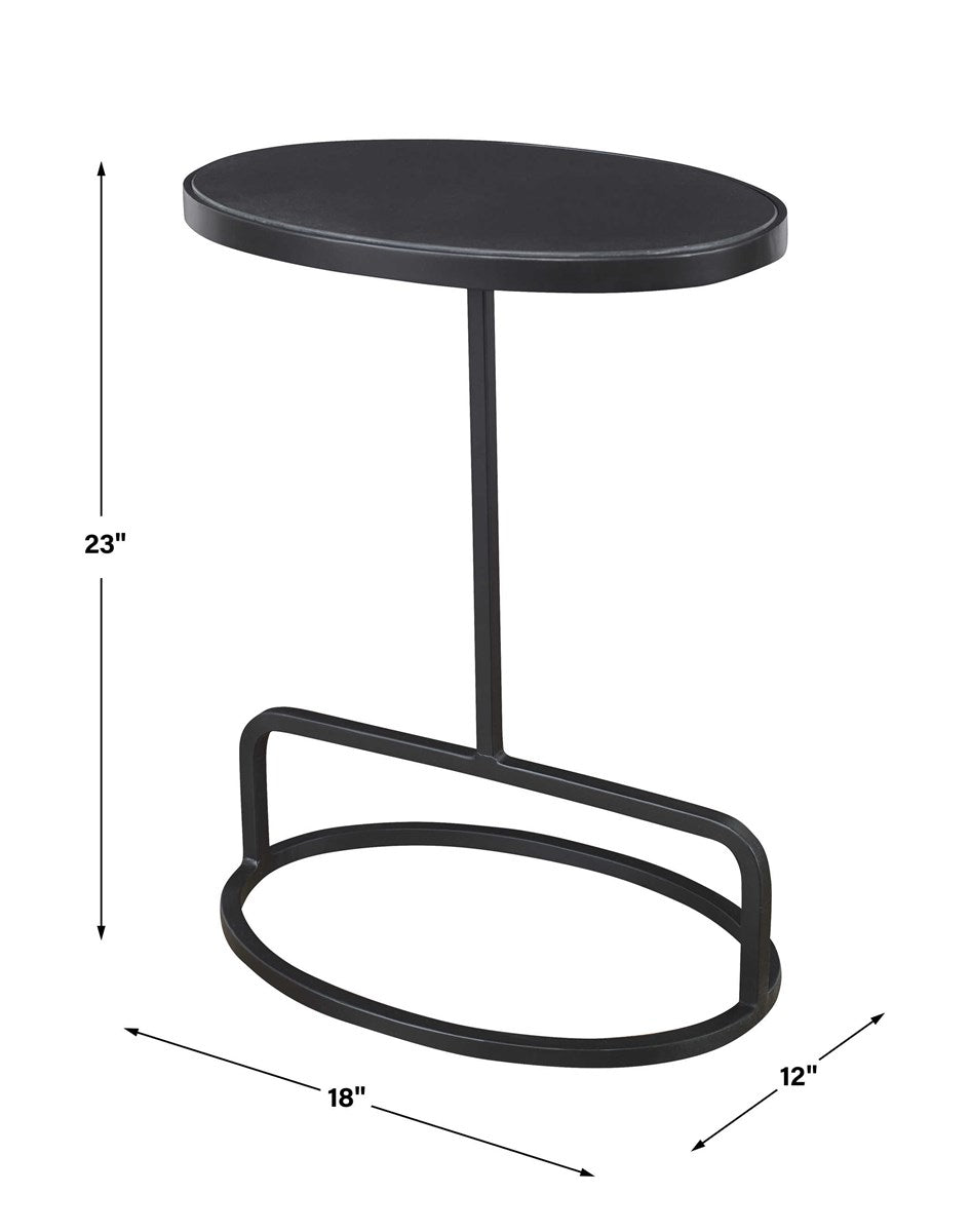 Jessenia Accent Table, Black