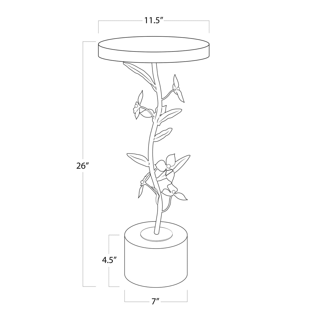 Trillium Martini Table