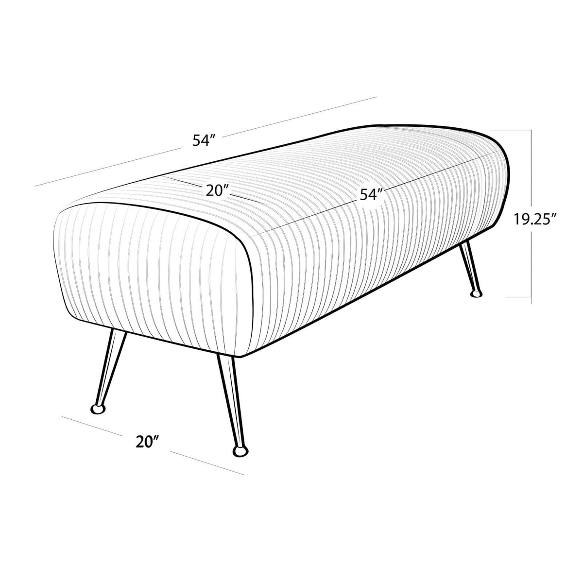 Beretta Leather Bench