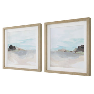 Glacial Coast Framed Prints, S/2