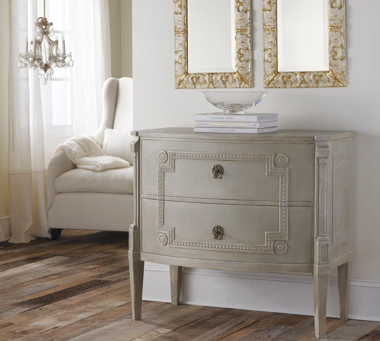 Bowfront Gustavian Commode