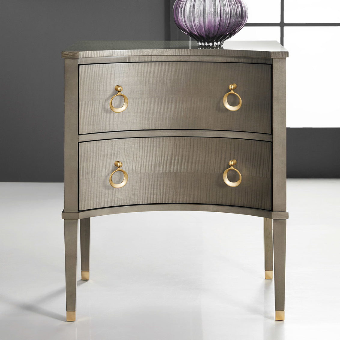 Concave Bedside Chest