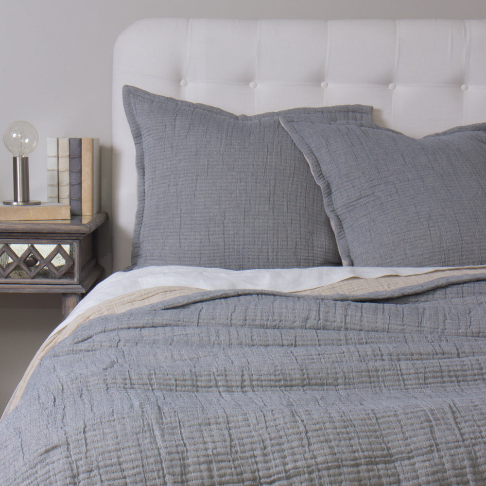 Dorian Coverlet- Indigo