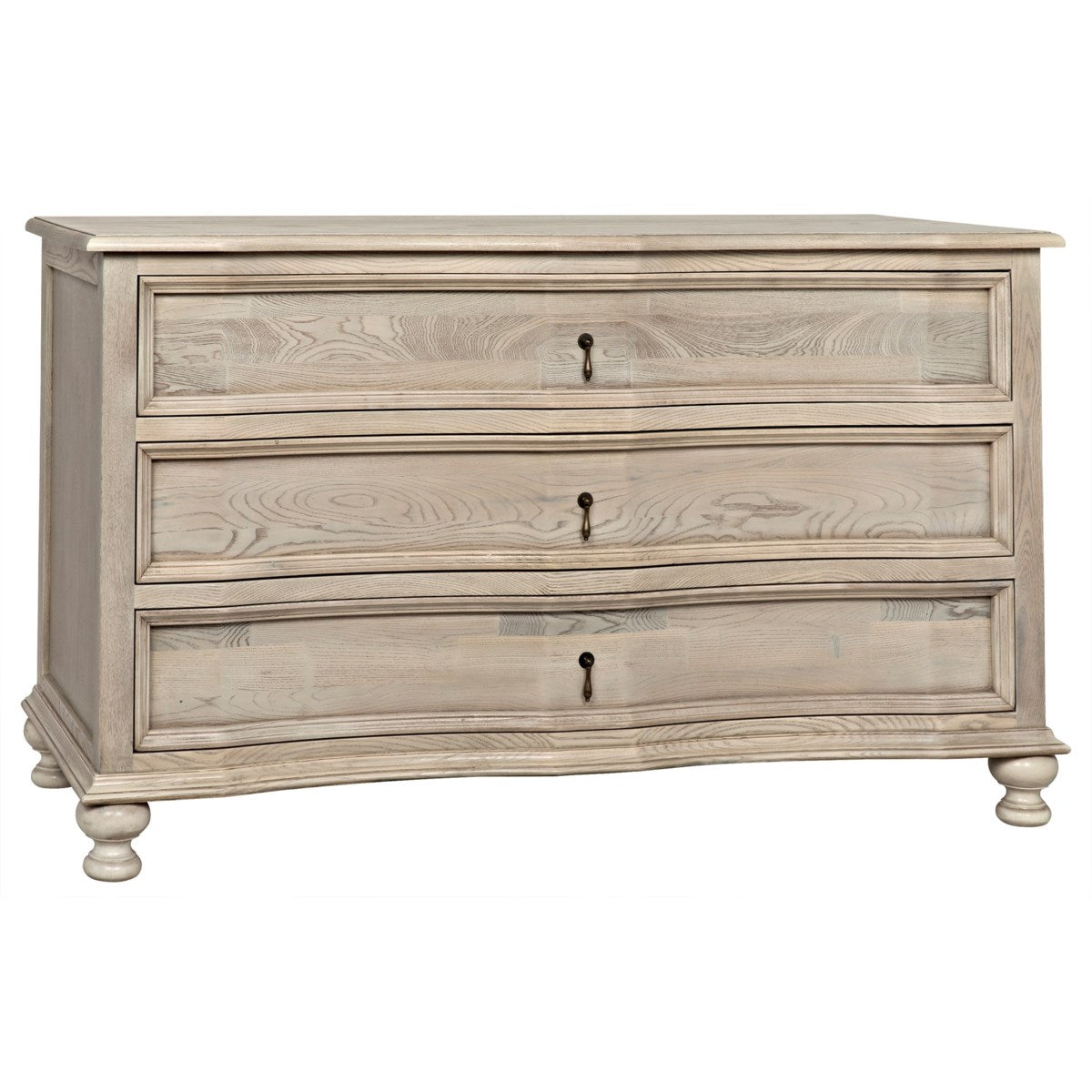 Curved Front 3 Drawer Chest