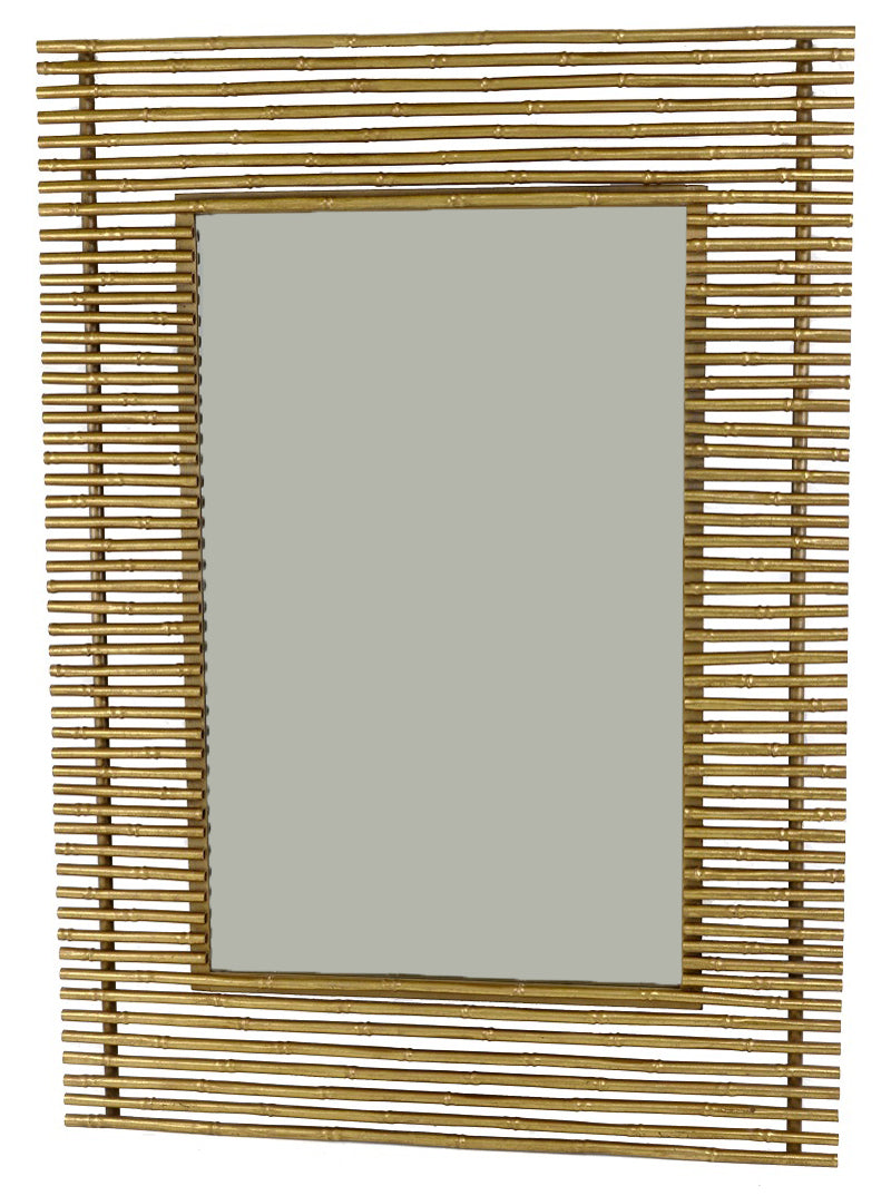 Gold Bamboo Wall Mirror