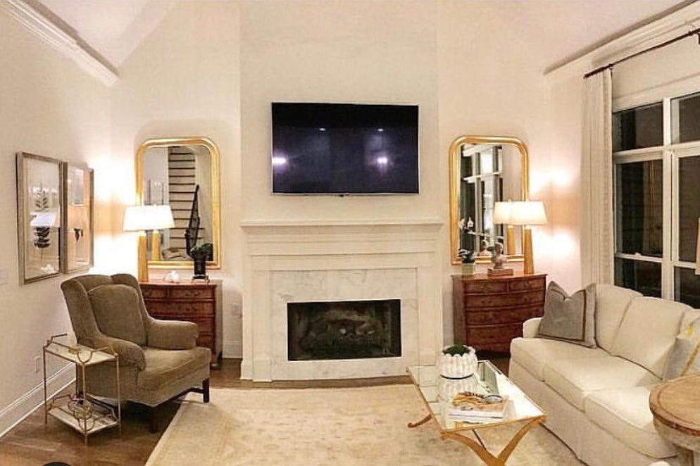 Gold Louis Philippe Wall Mirror - Large