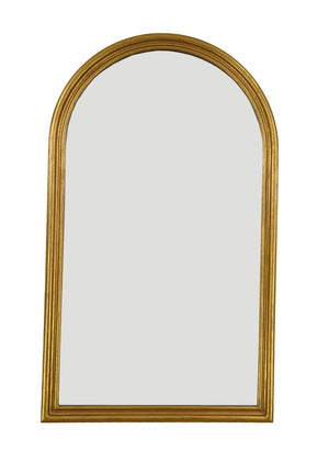 Gold Rounded Arch Wall Mirror