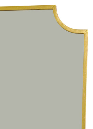Gold Leaf Metal Wall Mirror