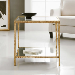 Sculpture Square End Table