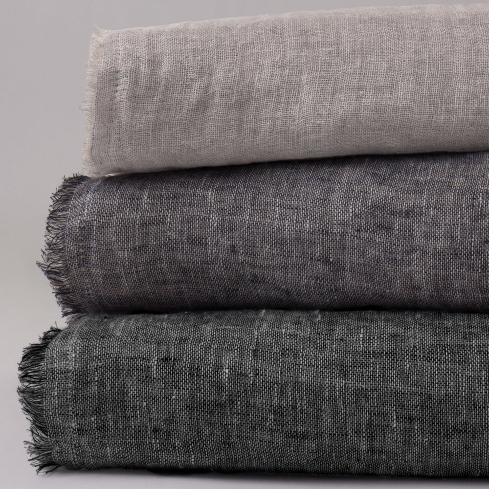 Kent Linen Bedspread- Asphalt