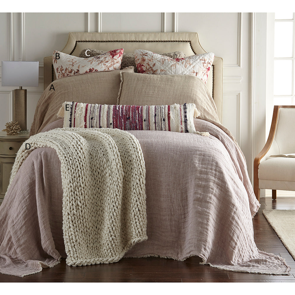 Kent Linen Bedspread- Lavender