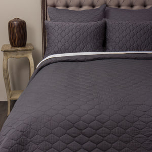 Mosset Quilt - Steel blue