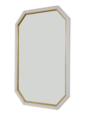 Pearl White & Gold Wall Mirror