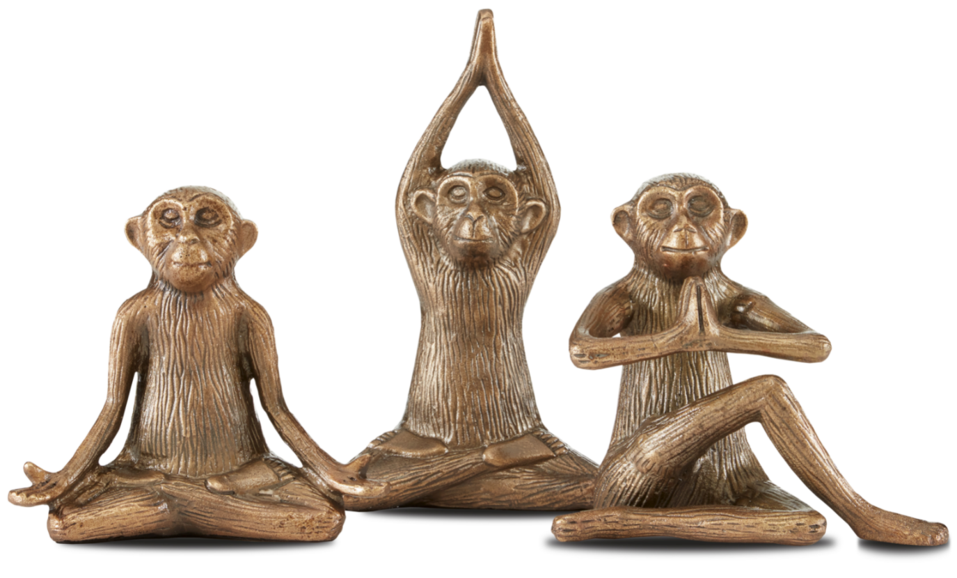 Zen monkey Set of 3