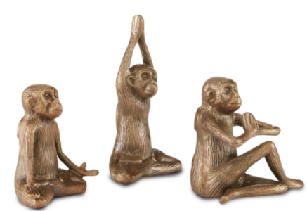 Zen monkey Set of 3