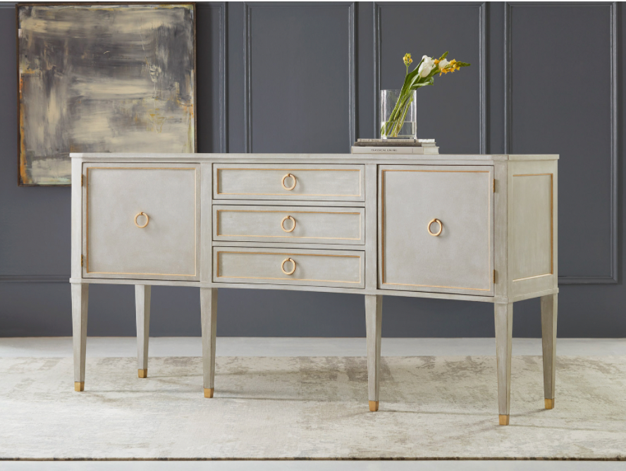 Concave Buffet - Antique Grey