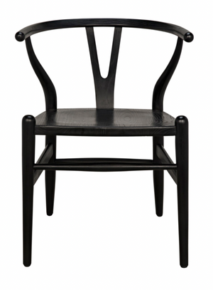 Zola Dining Chair, Charcoal black