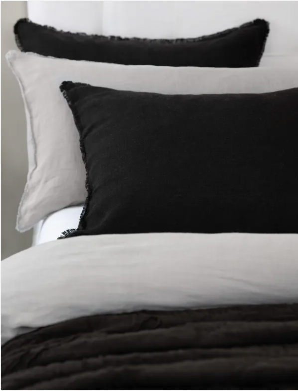 Ranier Linen Duvet - Asphalt