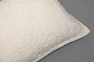 Ruched Quilt - Ivory