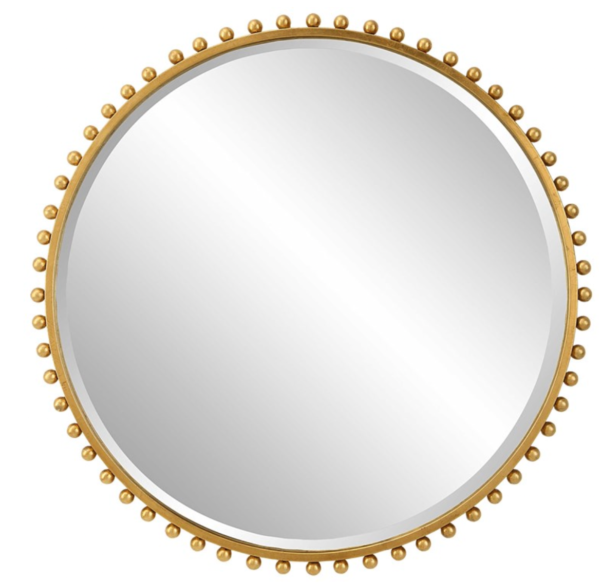 Taza Gold Round Mirror