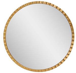 Dandridge Gold Round Mirror