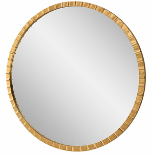 Dandridge Gold Round Mirror