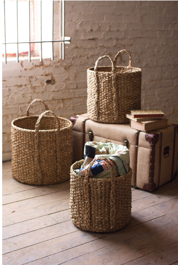 Braided Seagrass Baskets
