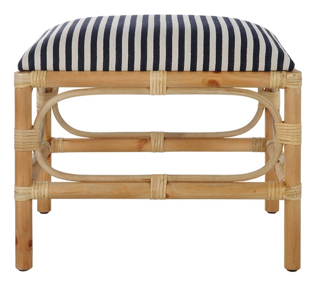 Laguna Small Bench, Stripped