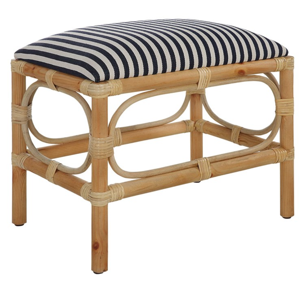 Laguna Small Bench, Stripped