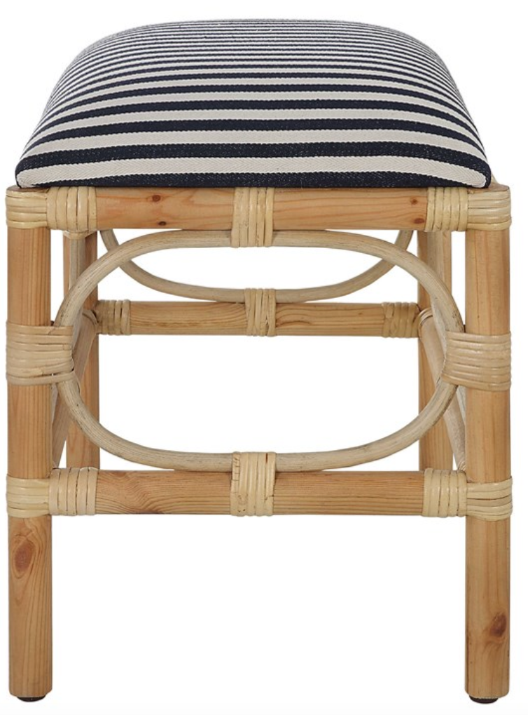 Laguna Small Bench, Stripped