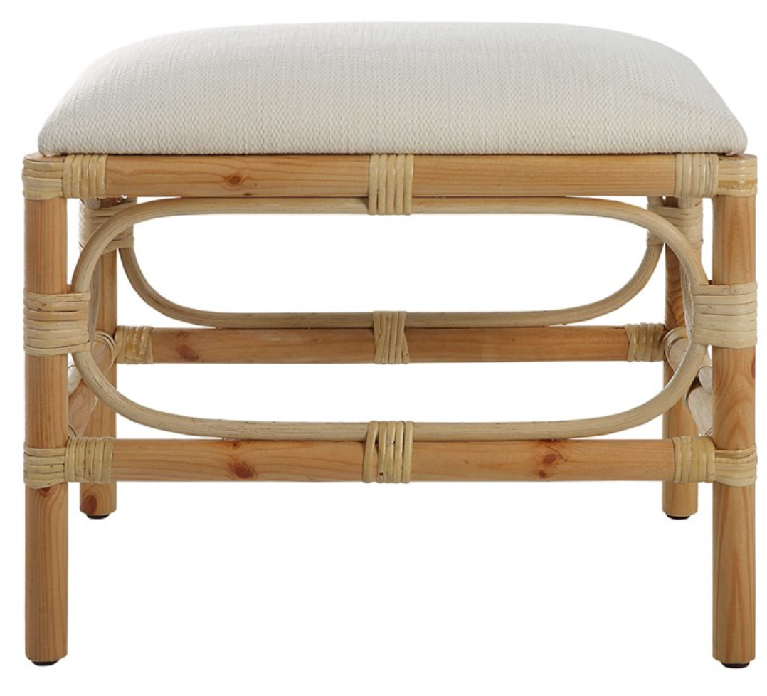 Laguna Small Bench, White