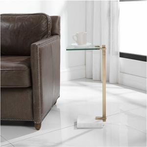 Butler Accent Table, White