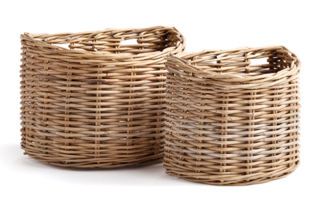 Demilune Baskets, Set of 2