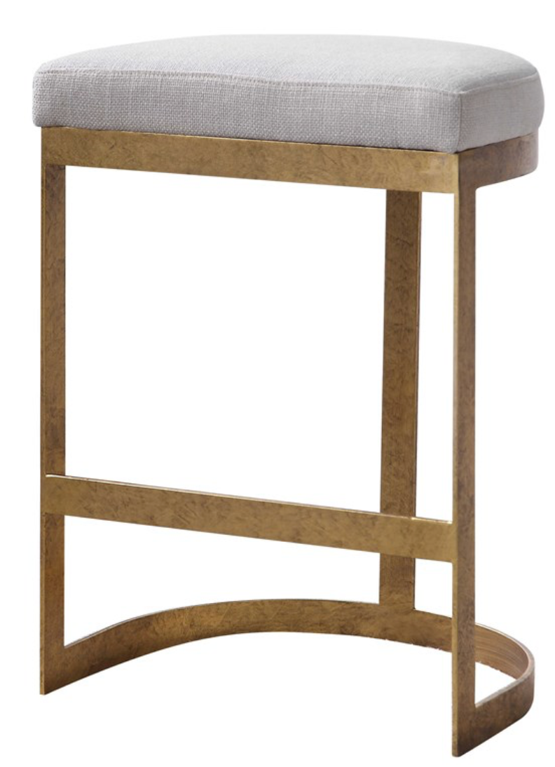 Ivanna Counter Stool , Gold