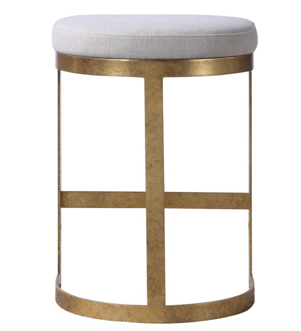 Ivanna Counter Stool , Gold